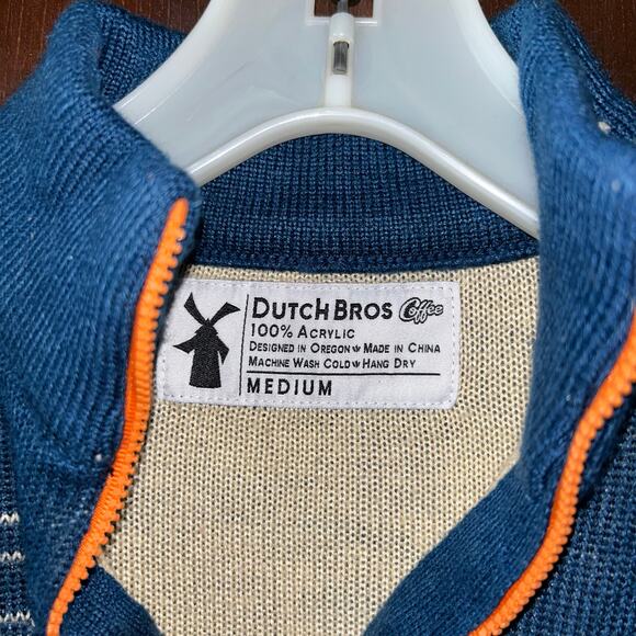 DUTCH BROS COFFEE - Women's Medium Vintage 1992 Sweater - Picture 3 of 5